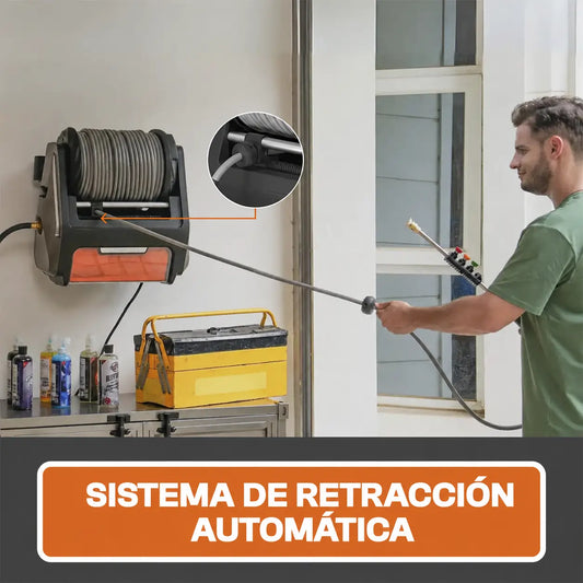 Kit Hidrolavadora de Alta Presión + Manguera de 30 m + Cañón de Espuma de regalo